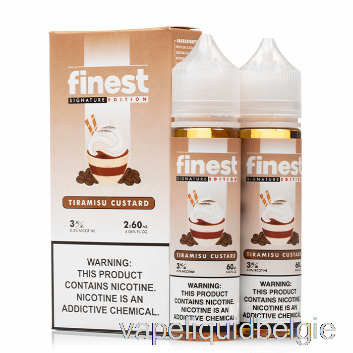 Vape België Tiramisu Vla - De Beste Kenmerkende Editie - 120ml 6mg